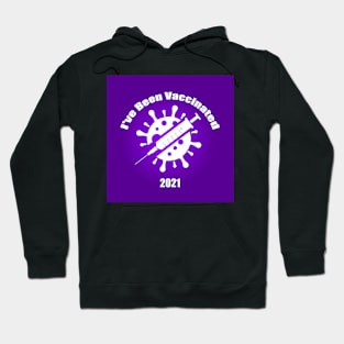 I've Been Vaccinated Purple Hoodie